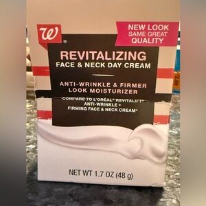 Walgreens Revitalizing Face & Neck Day Cream Anti-wrinkle Moisturizer 1.7 oz